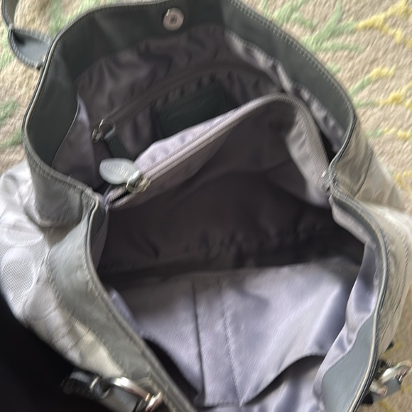 Coach Penelope Gray Signature Jacquard/Patent Leather Bag - Picture 7 of 10